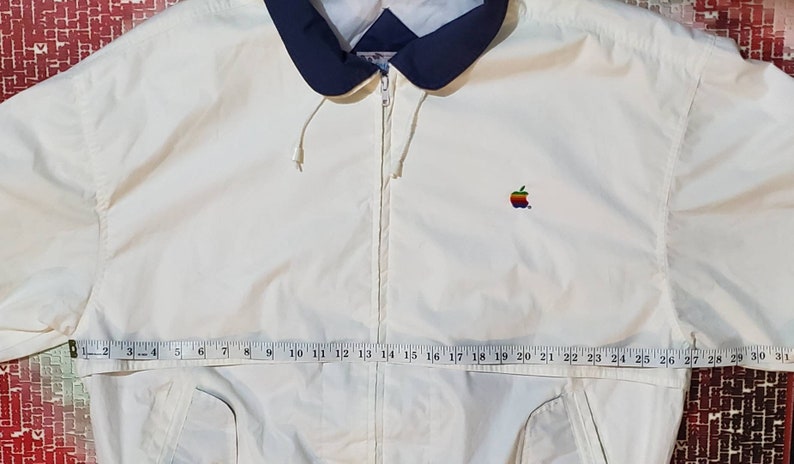 Unaffecting Marks on Front. Rare EXTRA LARGE Women/'s Vintage Apple Logo Jacket Norman Todd Classic