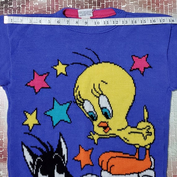 1993 Tweety & Sylvester SMALL Sweater. Looney Tun… - image 8