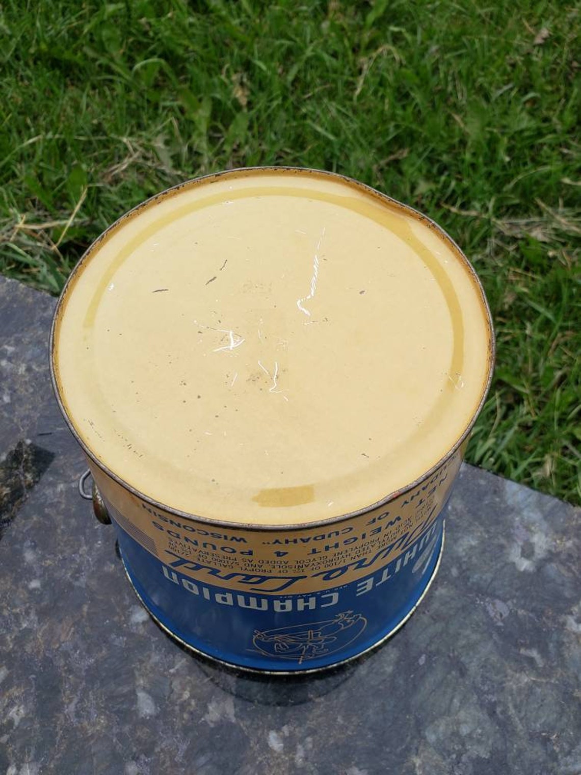 White Champion Pure Lard 4 Lb Vintage Tin. cudahy of Etsy