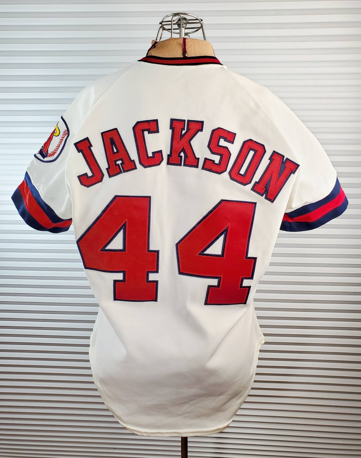 1980's Reggie Jackson Angels Jersey. Exceptional. Size 42. 