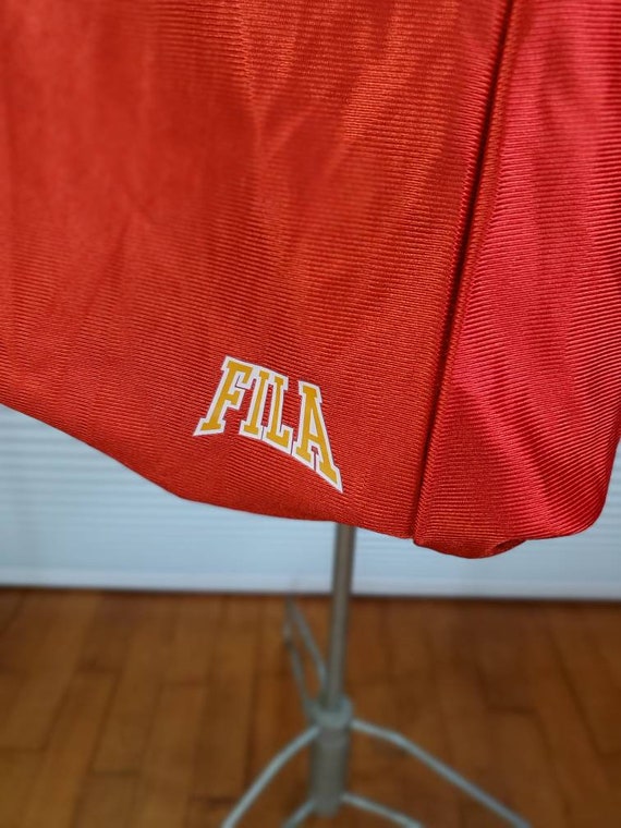 Vintage 1990's Fila Reversible Jersey. Red And Bl… - image 3