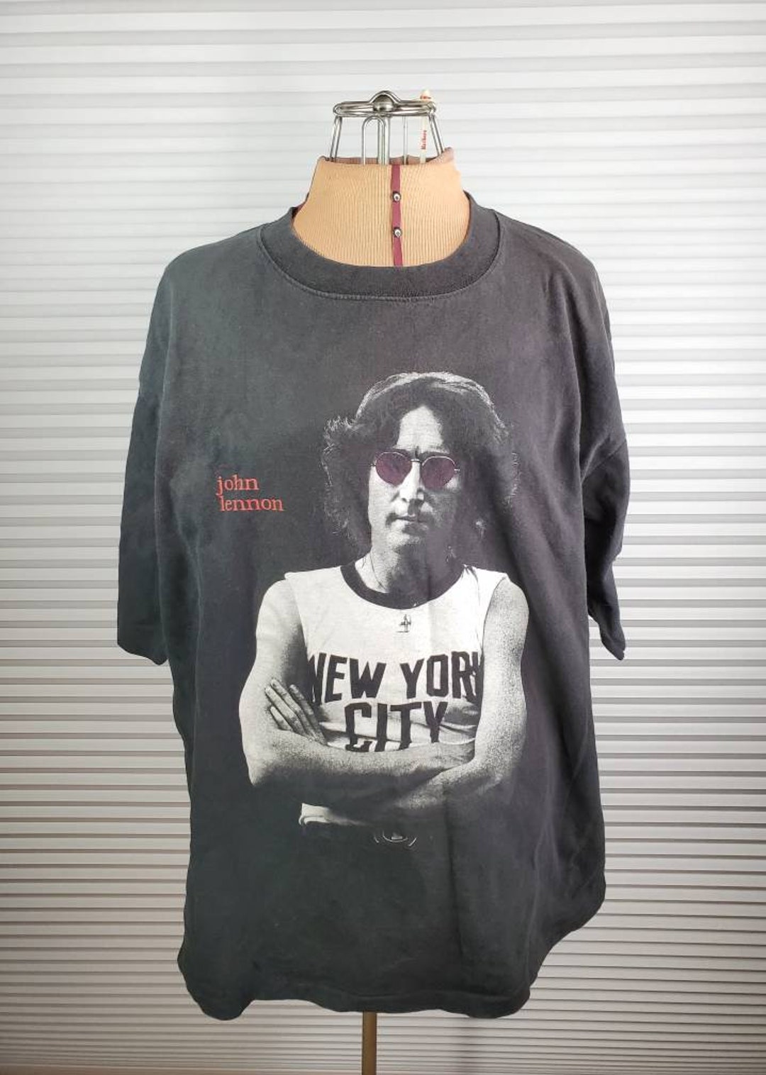 希少 John Lennon ジョンレノン アート プリント Tシャツ USA