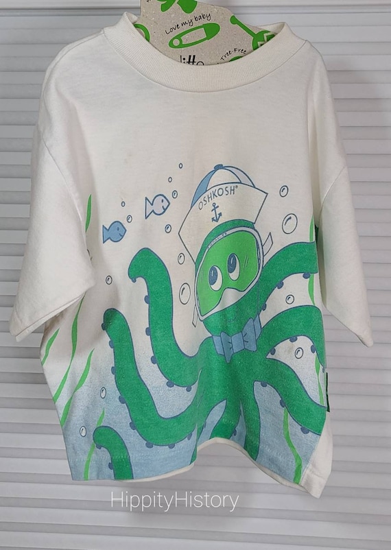 Vintage 90's Oshkosh B'Gosh Kids T Shirt With Octo