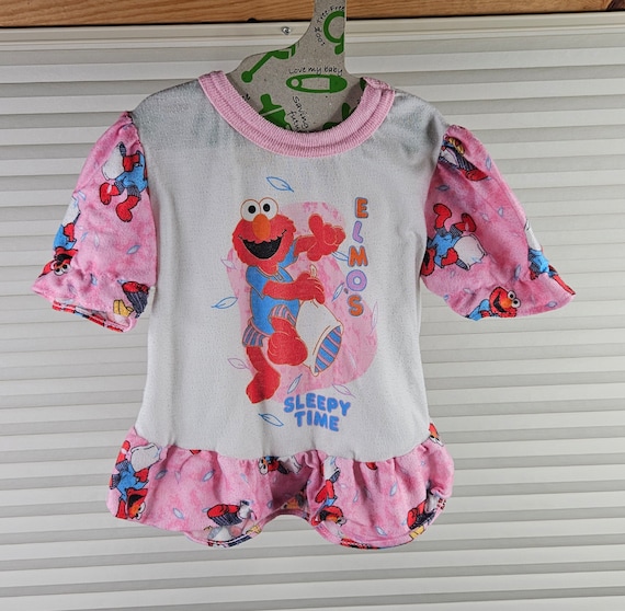 Elmo s Vintage 3T 90 s Sleepy Time Night Gown dress Etsy