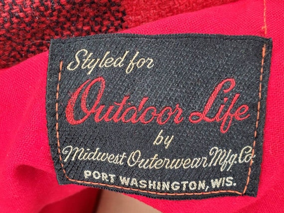 1960's Wool Plaid Hunting Jacket. LARGE. Styled F… - image 3