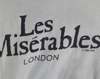 Les Miserables True Vintage 1986 Large Single Stitch Graphic