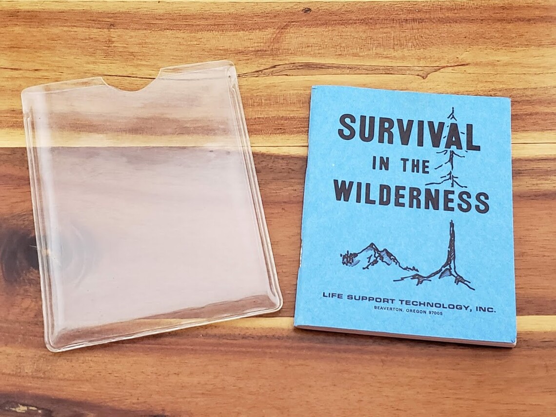 Survival in the Wilderness Pamphlet Copyright 1969. Hippity Etsy