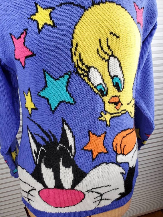 1993 Tweety & Sylvester SMALL Sweater. Looney Tun… - image 2