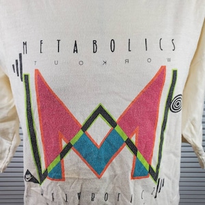 1980&#39;s Nike Metabolics Workouts 3/4&quot; Sleeve.