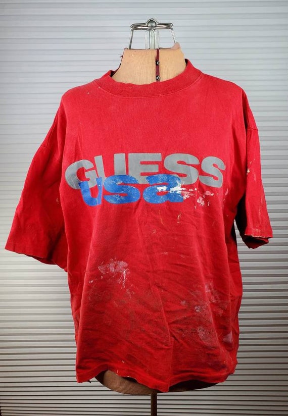 1990's Guess Shirt. Artistic Masterpiece of USA Hi