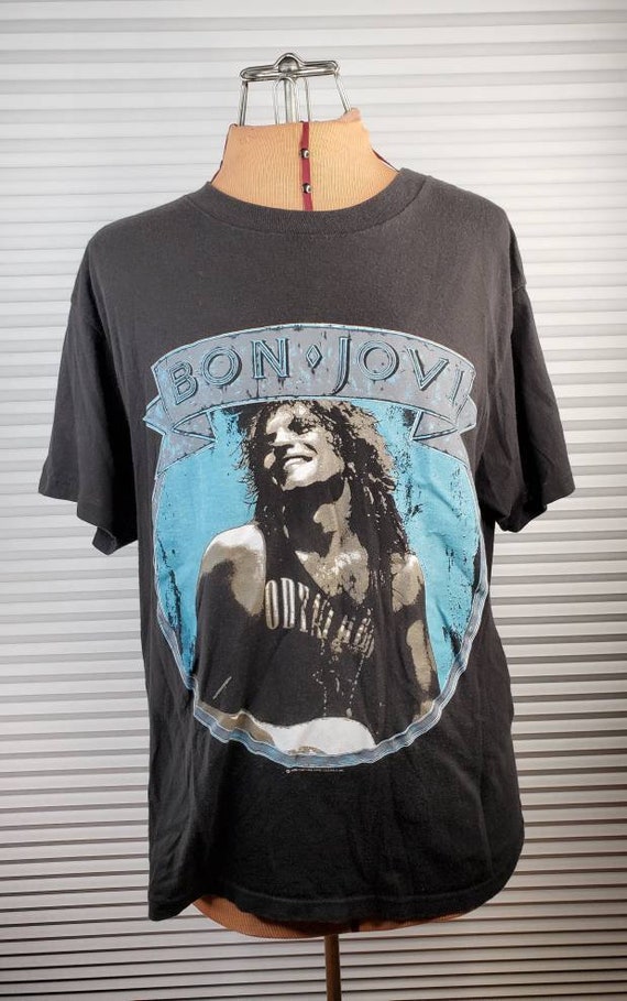 Bands Bon Jovi New Jersey Frauen T-Shirt schwarz Band-Merch