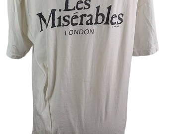 トップス 80s Vintage Les Miserable London VINTAGE 80s 1986 LES MISERABLES LEICESTER SQUARE LONDON T