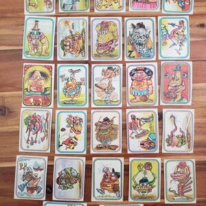 GROSSE Sammlung von 27 Vintage 1973 Donruss Monster Baseball Karten in sehr gutem Zustand. Jede Karte hat eine lustige Geschichte. Hohes Sammlerstück.