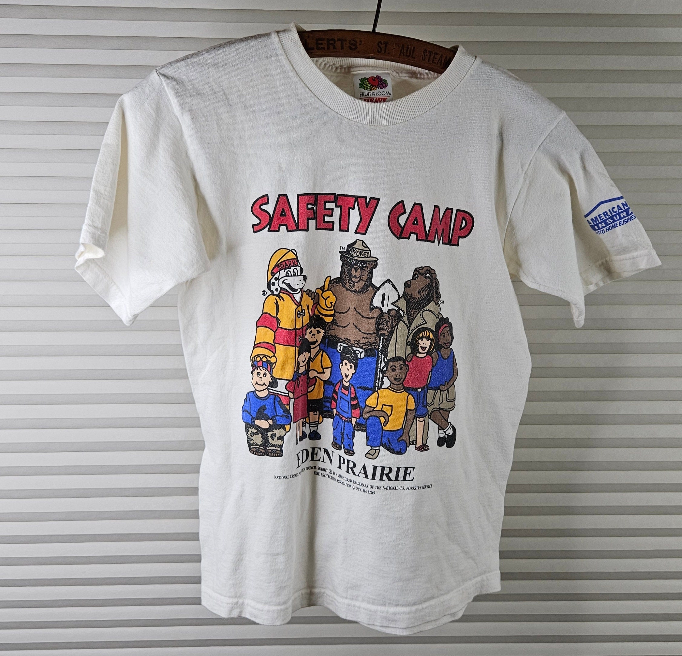 1990s 10-12 Kids Smokey the Bear and Scruff Mcgruff Safety Patrol T-shirt  - Etsy