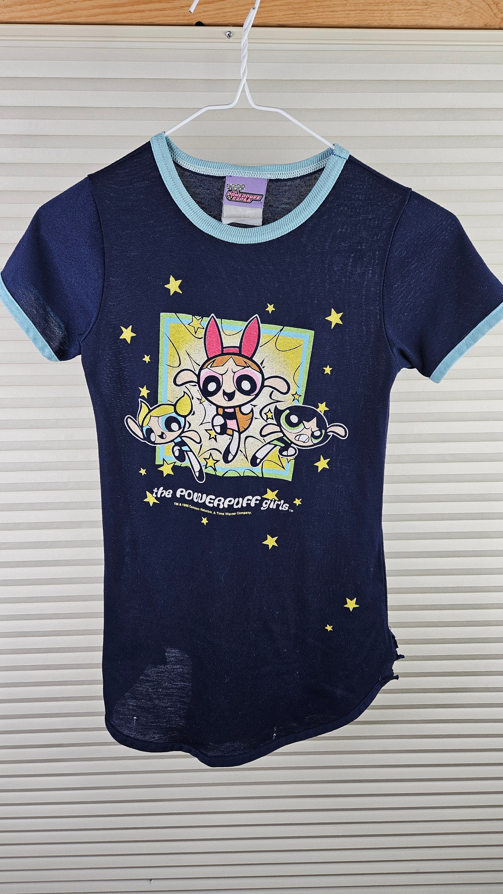 Powerpuff Girls 1998 Thrased Small/medium True Vintage Tee