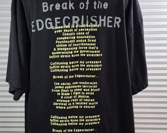 Fear Factory 1999 True Vintage Edge Crusher Xl T Shirt Made Etsy