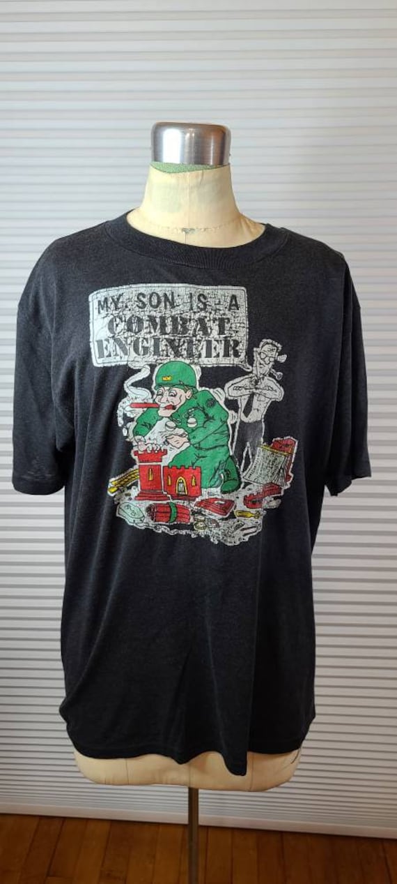 1970's 'My Son Is A Combat Engineer' T-shirt.