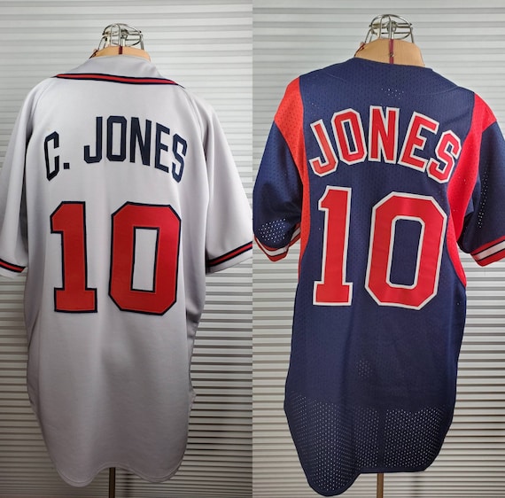TWO Chipper Jones Jerseys. Authentic Hall of Famer. Size 48 