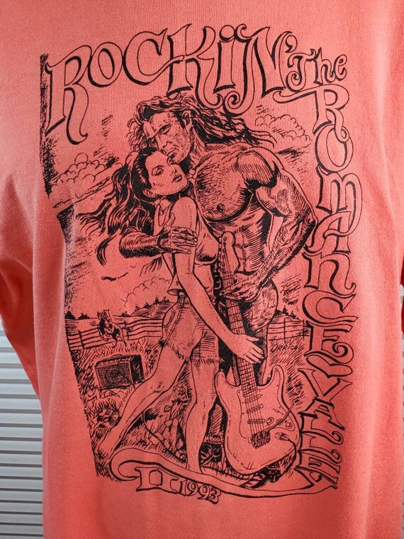 1993 Rockin' The Romance Valley XL Band T-Shirt. … - image 1