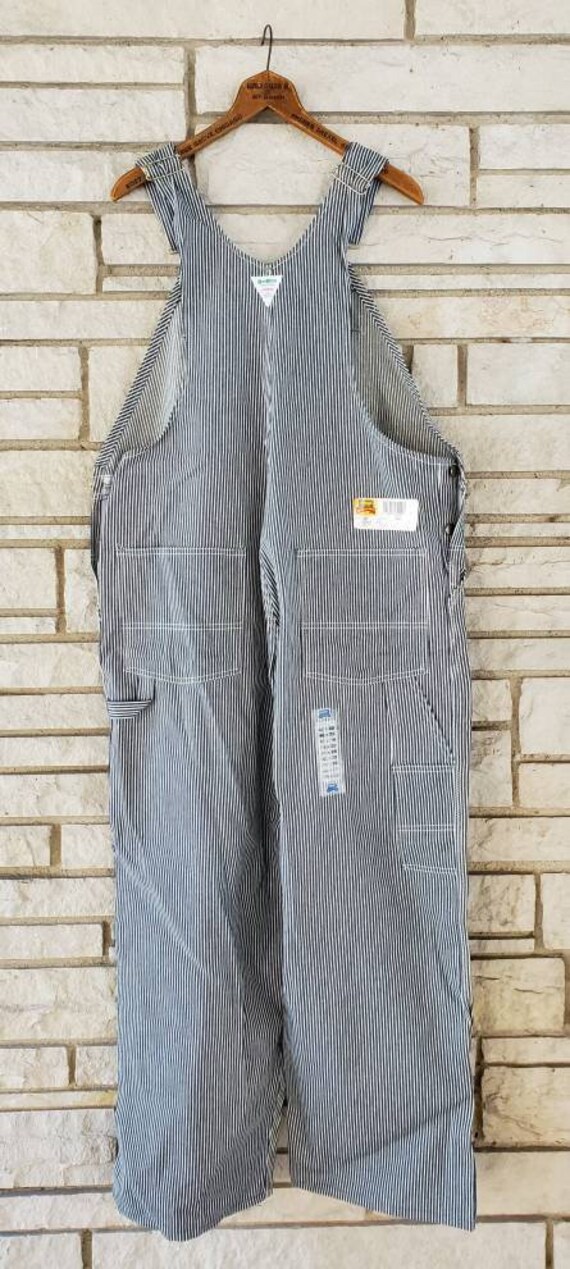 oshkosh striped overalls mens