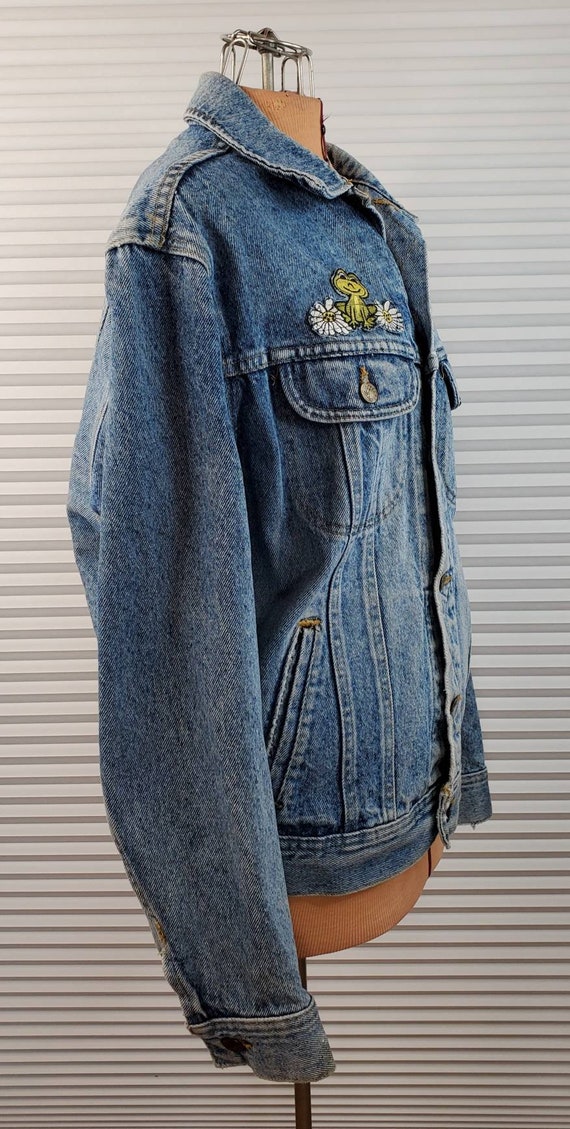 Vintage Lee Denim Jacket. 1960's. Customized Frog… - image 10