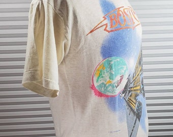 1987 Tour Boston SMALL Band T-shirt. Healthknit Tag. Made in