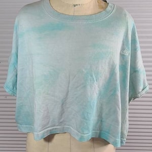 Vintage Nike 1989-1991 Wide Large Belly Shirt. Single Stitch. Tie Dye. Made in USA.