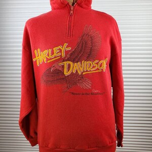 1986 Harley Davidson &#39;Never In The Shadows&#39; Sweatshirt.