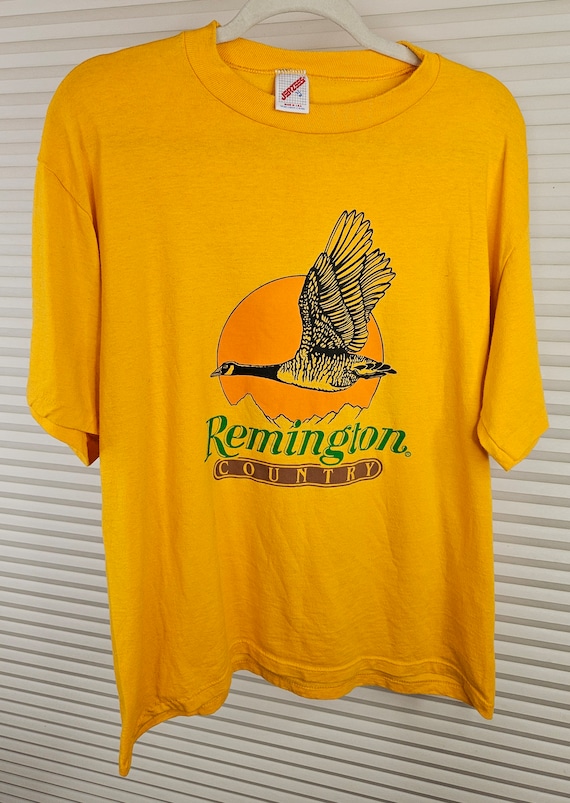 Remington 1990's Men's XL Single Stitch Amber Colo