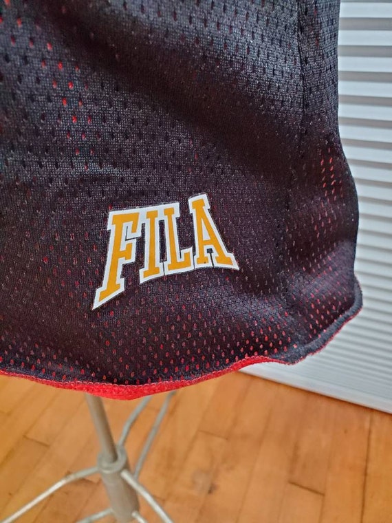 Vintage 1990's Fila Reversible Jersey. Red And Bl… - image 6