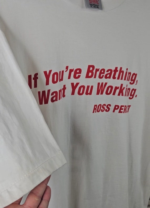 Political Ross Perot Vintage Men's XL 'If You're … - image 4