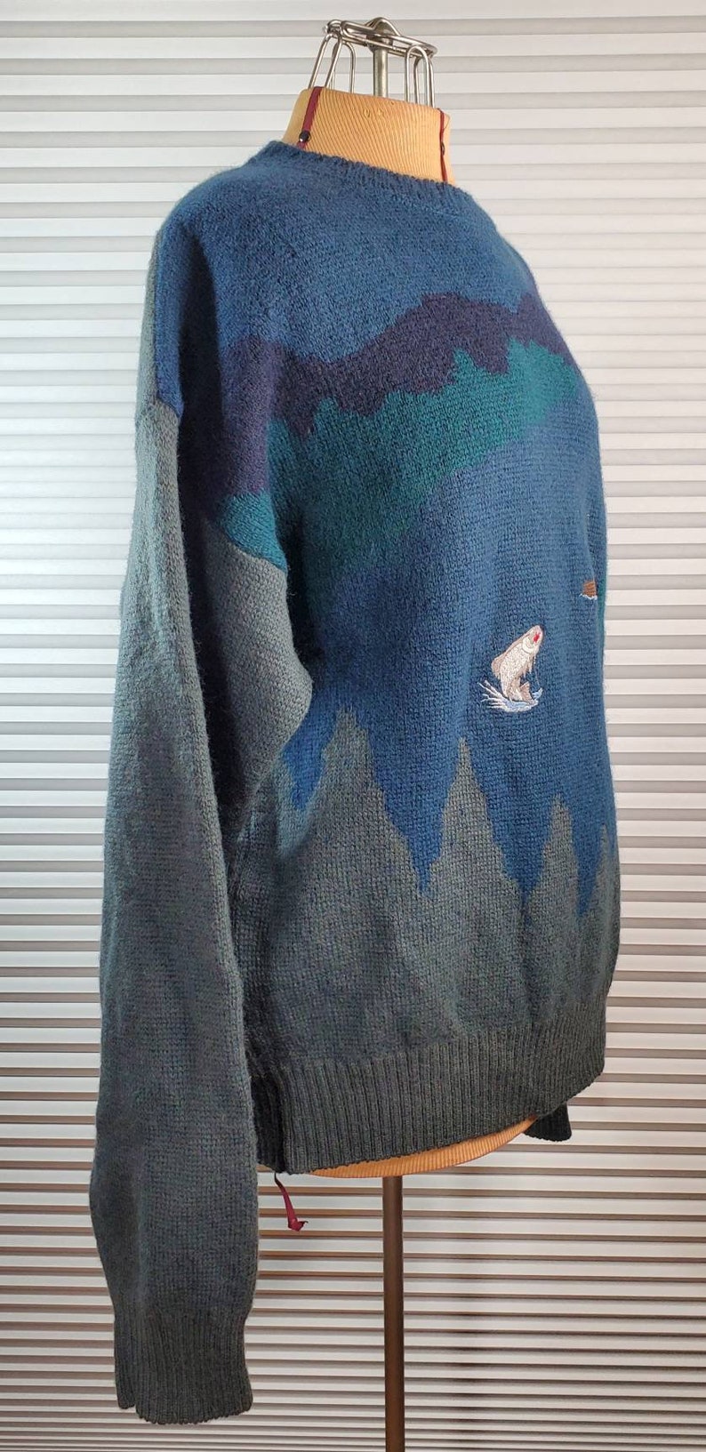 MEDIUM RARE 1960/'s Vintage Pendleton Fishing Sweater Epic Piece of American History.
