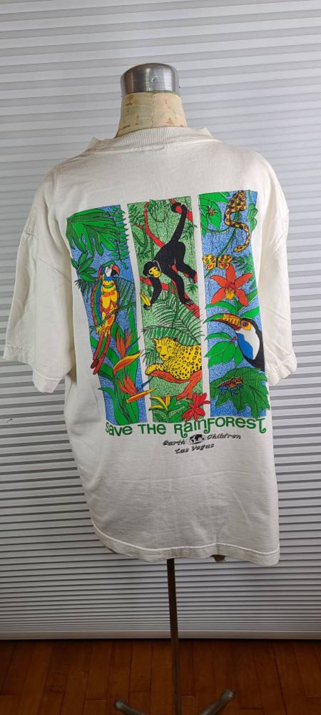 1993 Stained Earth Children 'save the Rainforest' Las Vegas Double