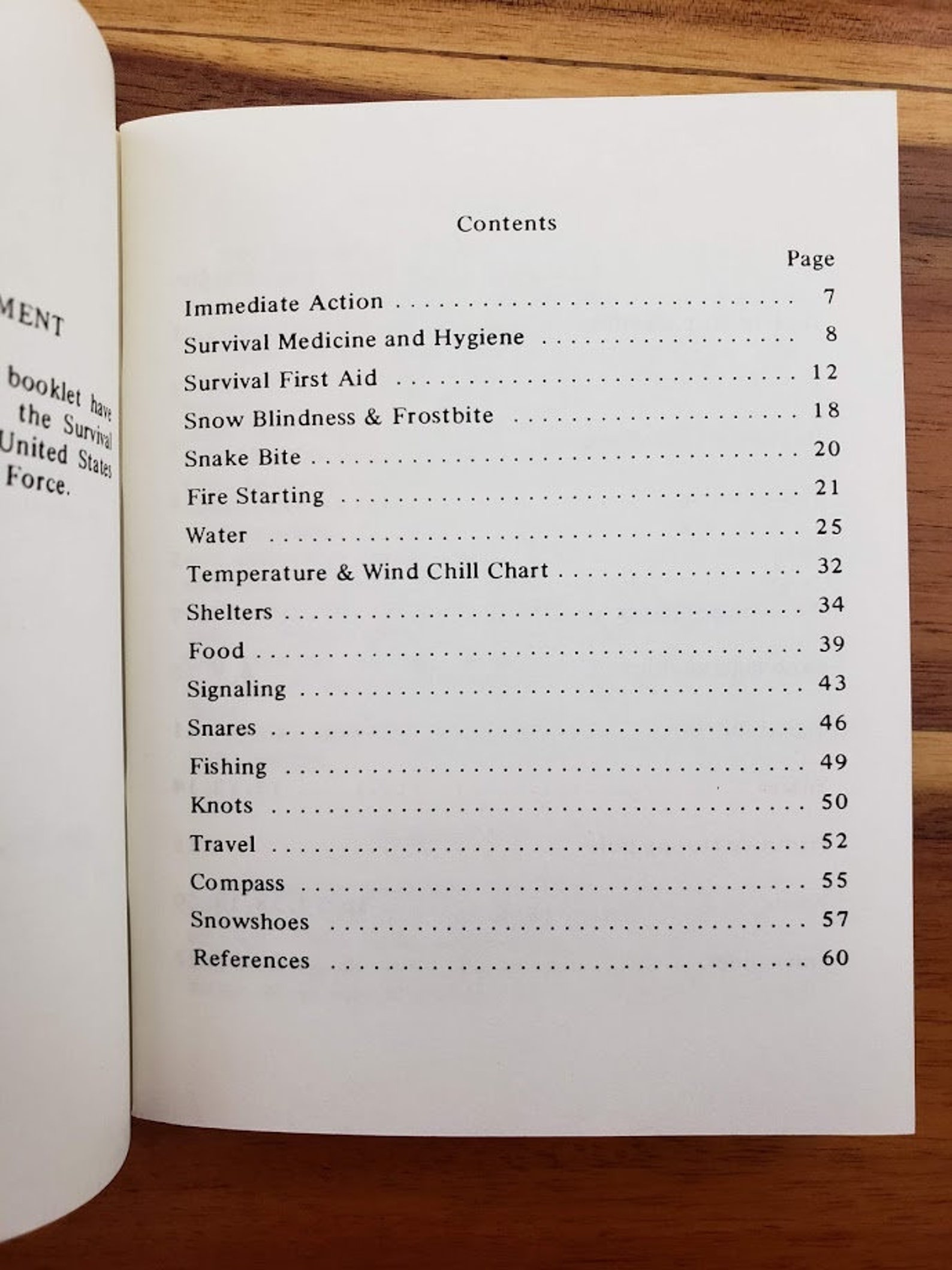 Survival in the Wilderness Pamphlet Copyright 1969. Hippity Etsy