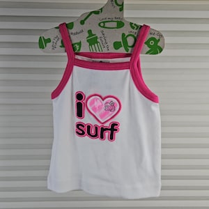 2T 1990&#39;s I Love Surf Toddler Sleeveless Summer Tee. Sold at Toys R US. With Tags