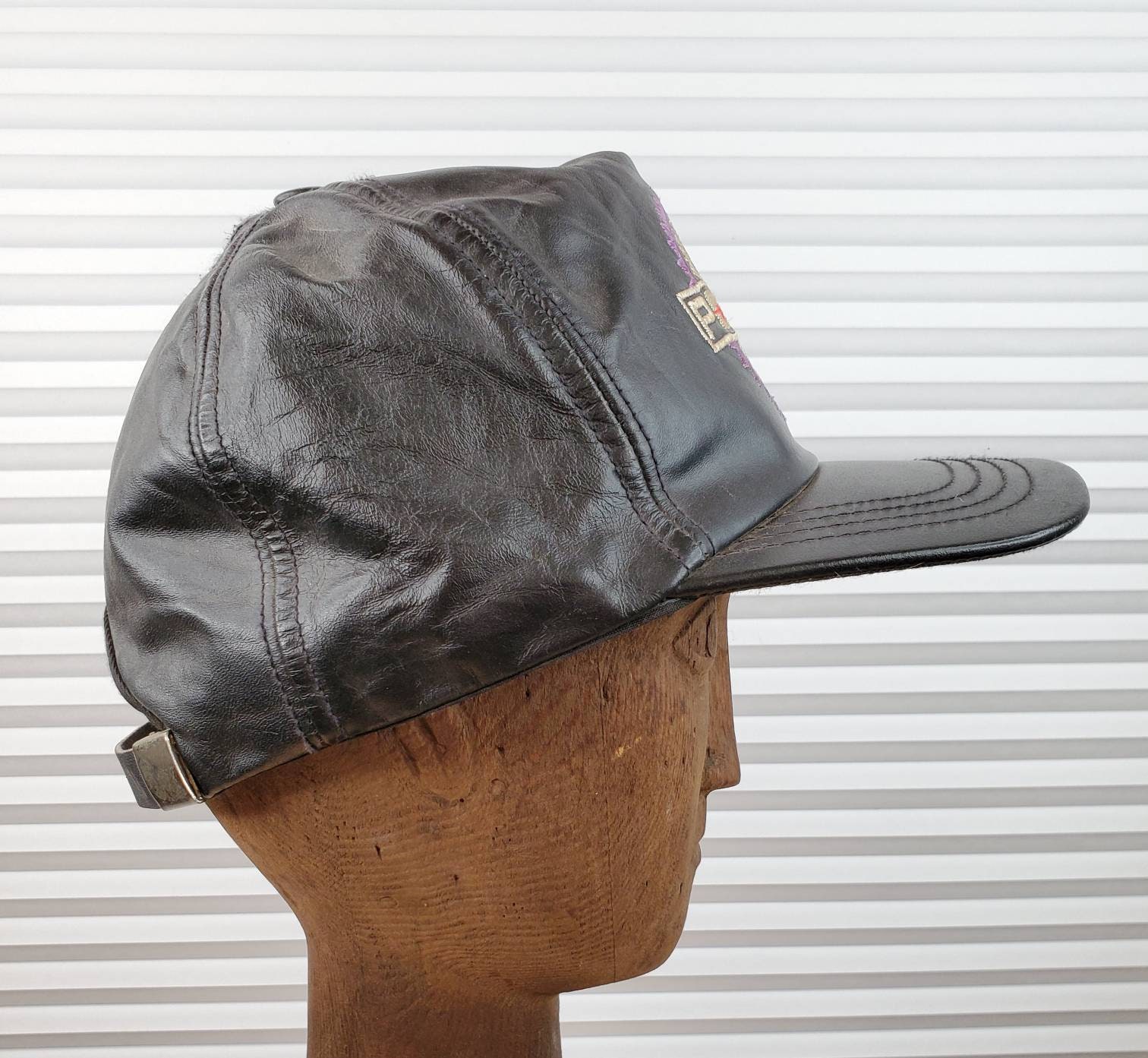 80s 90s vintage POLARIS 本革　オールレザーキャップ　美品 80s 90s vintage POLARIS 本革 オールレザーキャップ 美品