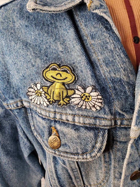 Vintage Lee Denim Jacket. 1960's. Customized Frog… - image 7