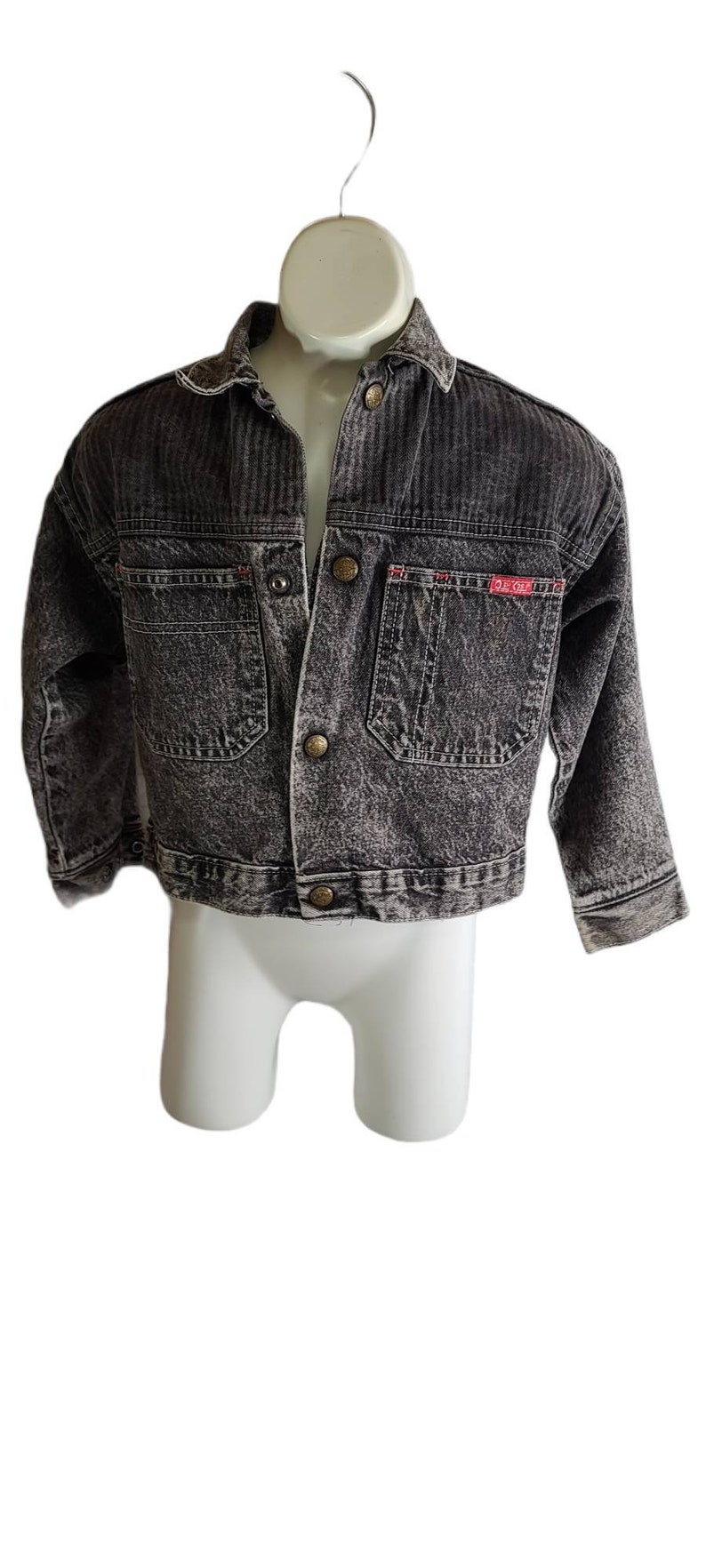Kids Vintage Oshkosh B'gosh Denim Jacket. Vintage Kid's High Fashion. Made in USA. image 1