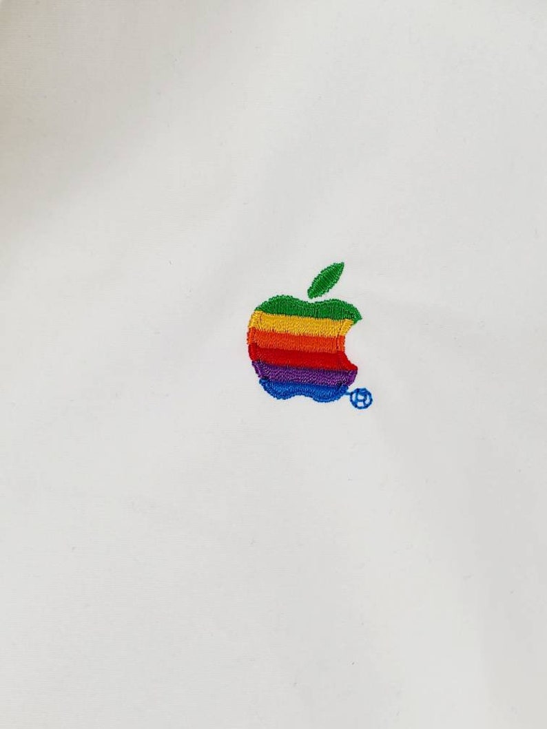 Unaffecting Marks on Front. Rare EXTRA LARGE Women/'s Vintage Apple Logo Jacket Norman Todd Classic