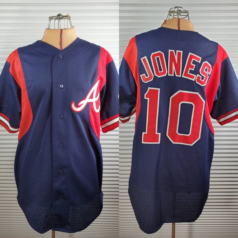 chipper jones navy jersey