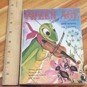 September 1953 Tween Age Digest &#39;The Magazine for Boys and Girls&#39;. Rare One of a Kind Hard to Find Vintage Book.