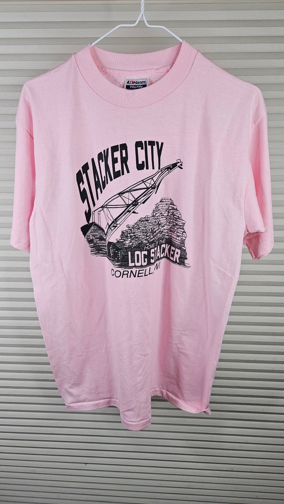 Wisconsin 1980's Men's Large 'Stacker City' T Shir