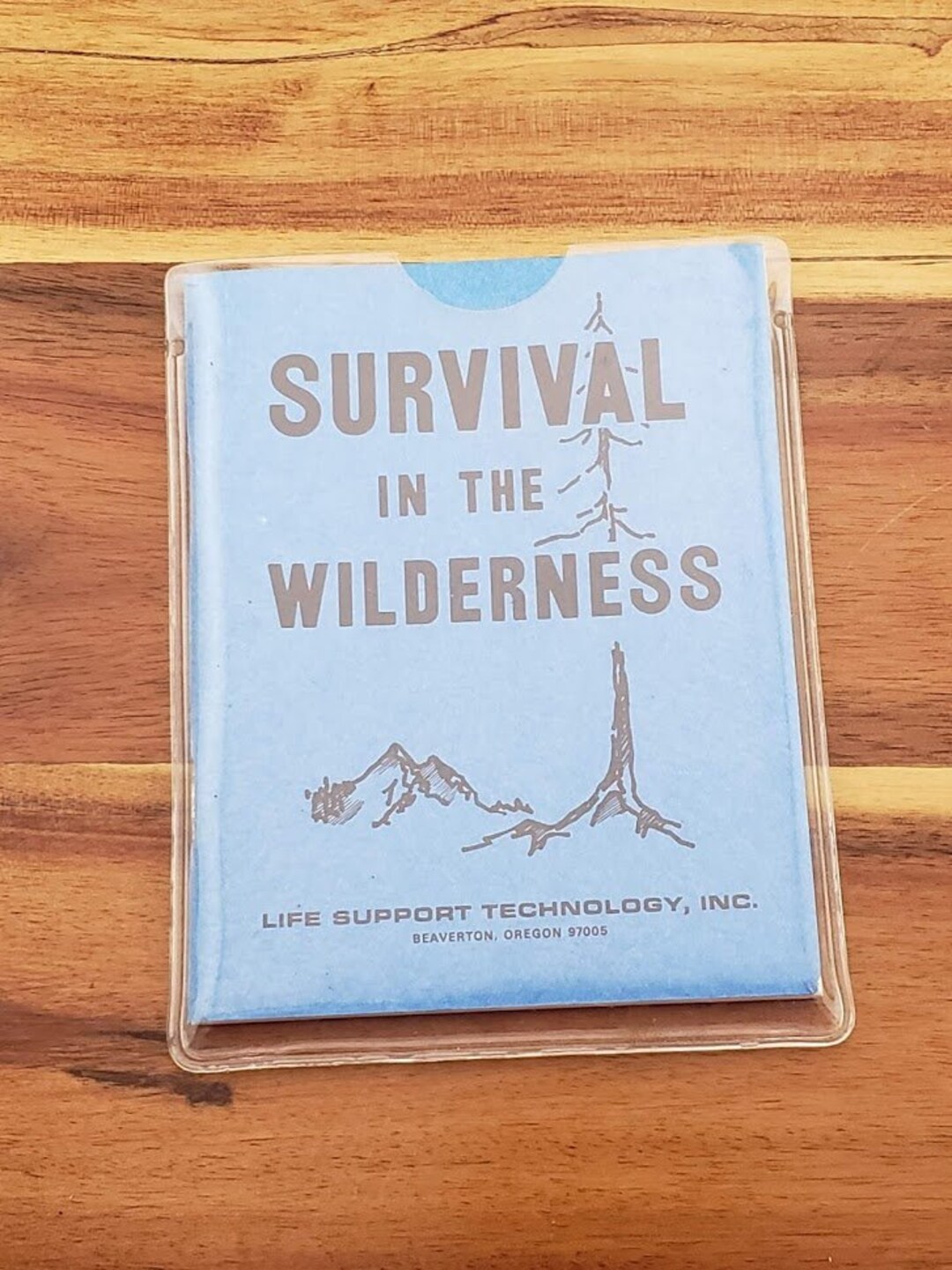 Survival in the Wilderness Pamphlet, Copyright 1969. Hippity Vintage