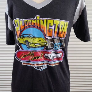 1987 Medium Single Stitch Bloomington Gold Corvette Corral June 25-28, 1987 T Shirt.