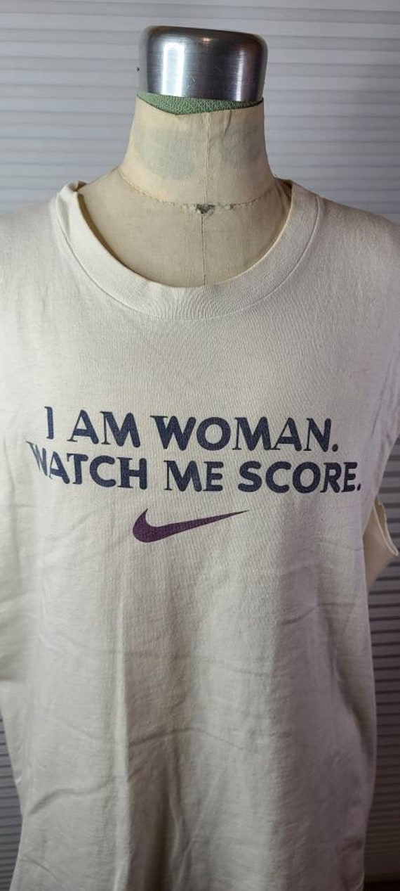 Echt niet Catena Appal Nike Vintage 'I Am A Woman Watch Me Score' Sleeveless - Etsy