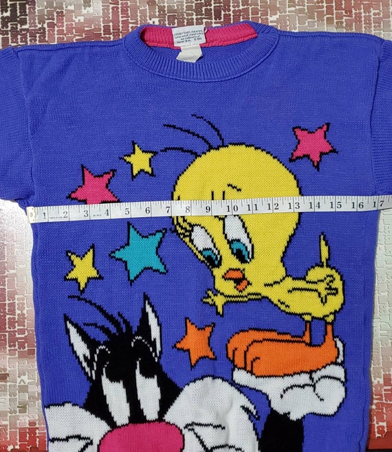 1993 Tweety & Sylvester SMALL Sweater. Looney Tun… - image 9