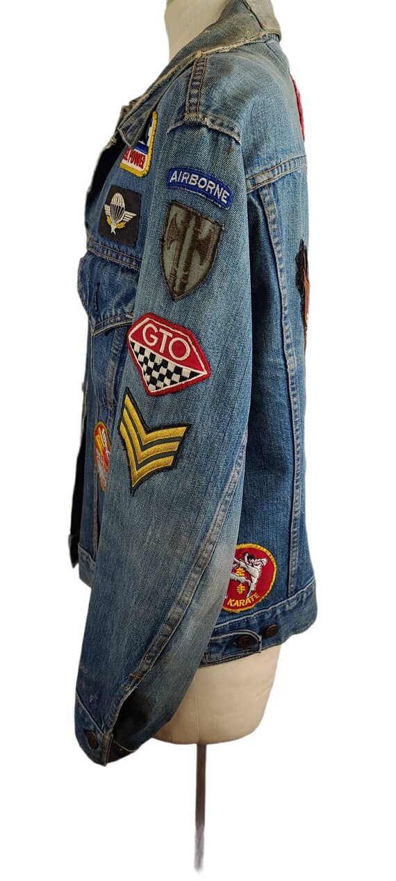 Levis Vintage Big E Jacket W/ Harley Davidson Pat… - image 7