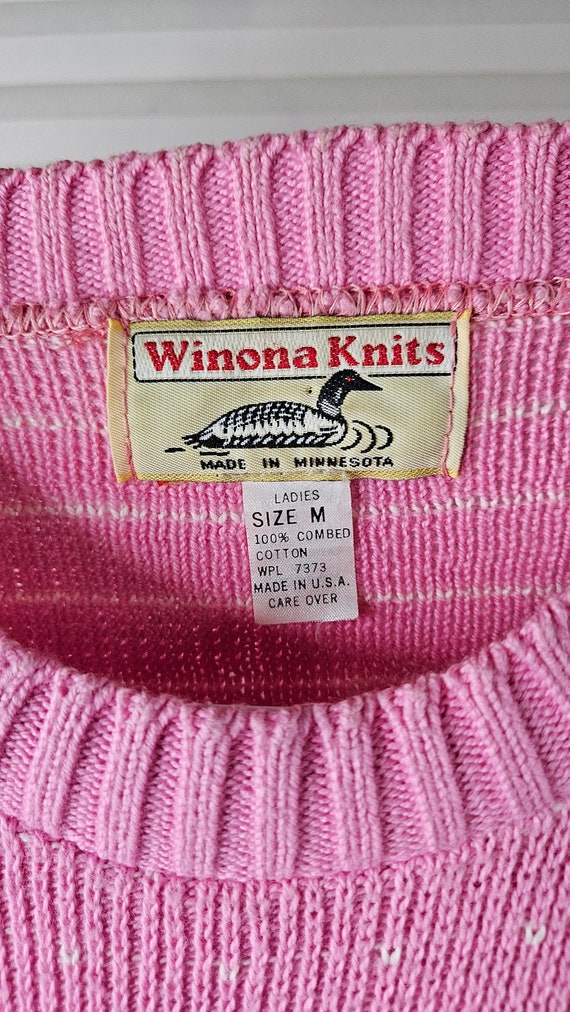 Sweater Vintage Medium Combed Cotton Winona Knits 