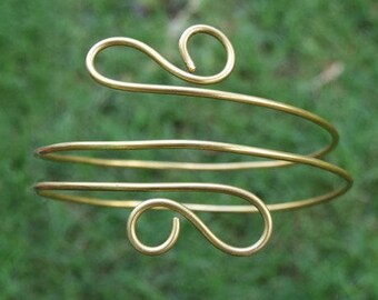 Arm Cuff, Armlet, Upper Arm Cuff, Brass Armlet, Armband, Arm Bracelet, Hammered Arm cuff, Handmade Armlet, Gypsy Armband