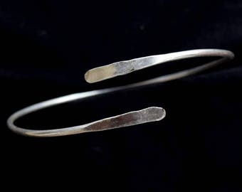 Gold,Silver, Arm Band,arm cuff - Upper Arm Band, German Silver, Minimalist Gold Filled 14 K, Sterling Silver 925 , Copper, Brass,  Aluminum